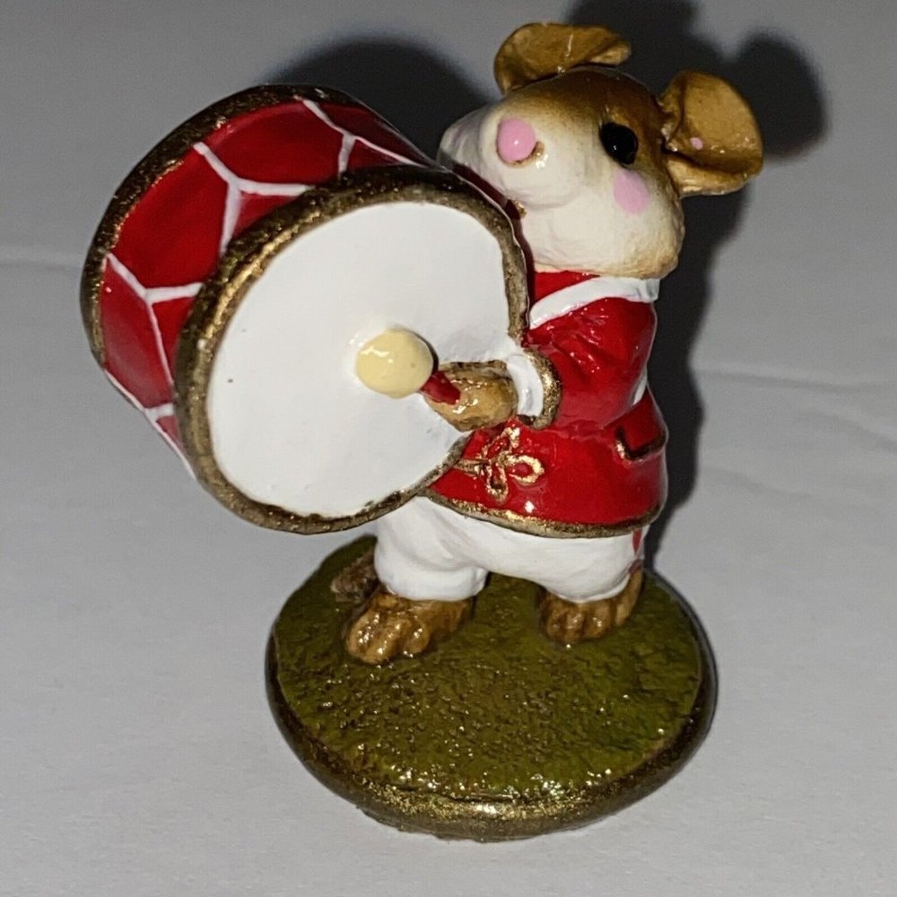 Wee Forest Folk Red Marching Band M-153 Drummer WP signed